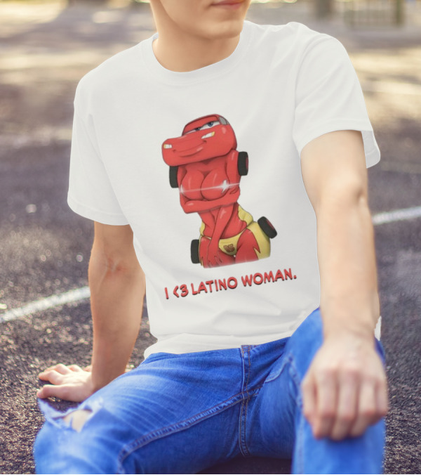 I Love Latino Woman Lightning McQueen T-Shirt