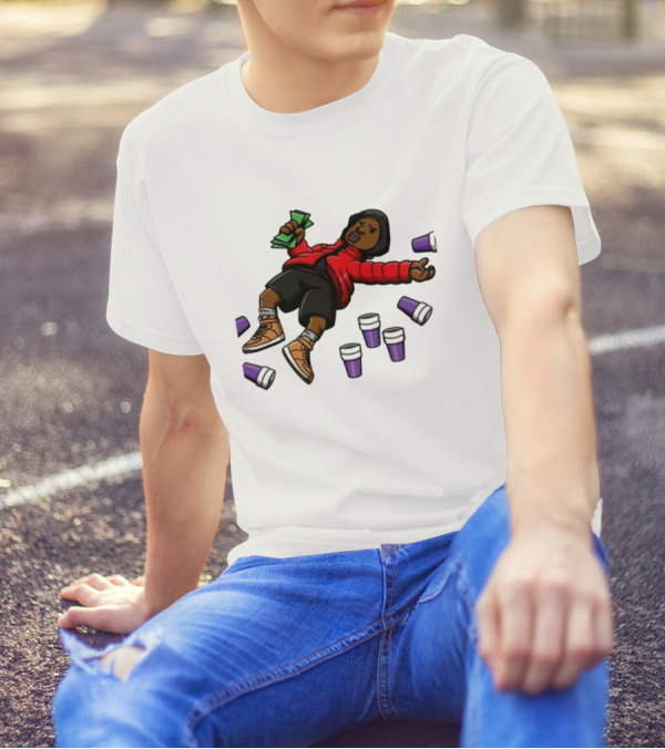 Brudderman Ayoolii Ayoolii Throwed Purple Cups And Cash Vibes T-Shirt