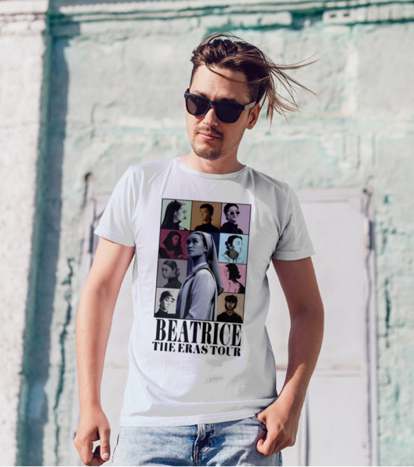 Beatrice The Eras Tour Multicolor Photo Collage T-Shirt