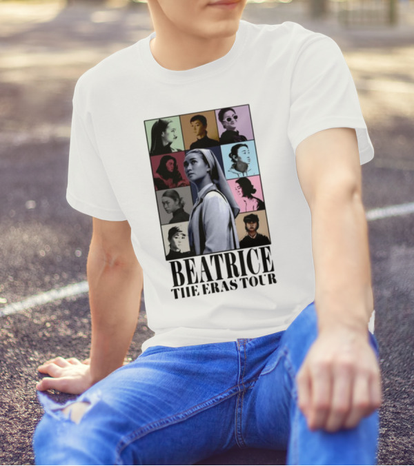 Beatrice The Eras Tour Multicolor Photo Collage T-Shirt