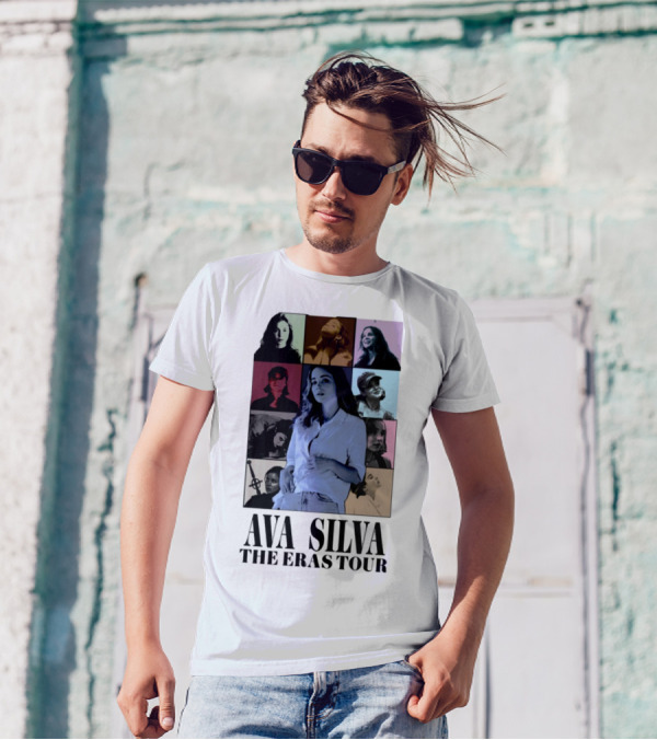 AVA SILVA THE ERAS TOUR Multicolored Portrait Collage T-Shirt
