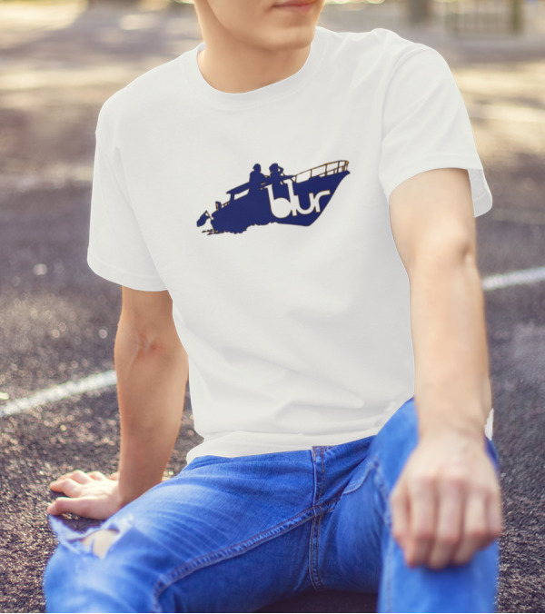 Sunday Boat Blur Logos And Concepts T-Shirt