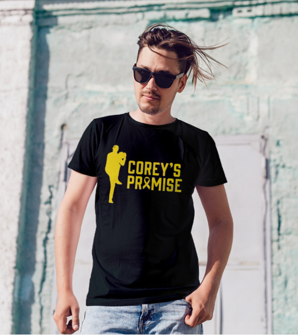 COREY'S PROMISE YELLOW RIBBON BASEBALL PLAYER T-Shirt