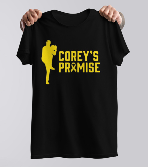 COREY'S PROMISE YELLOW RIBBON BASEBALL PLAYER T-Shirt