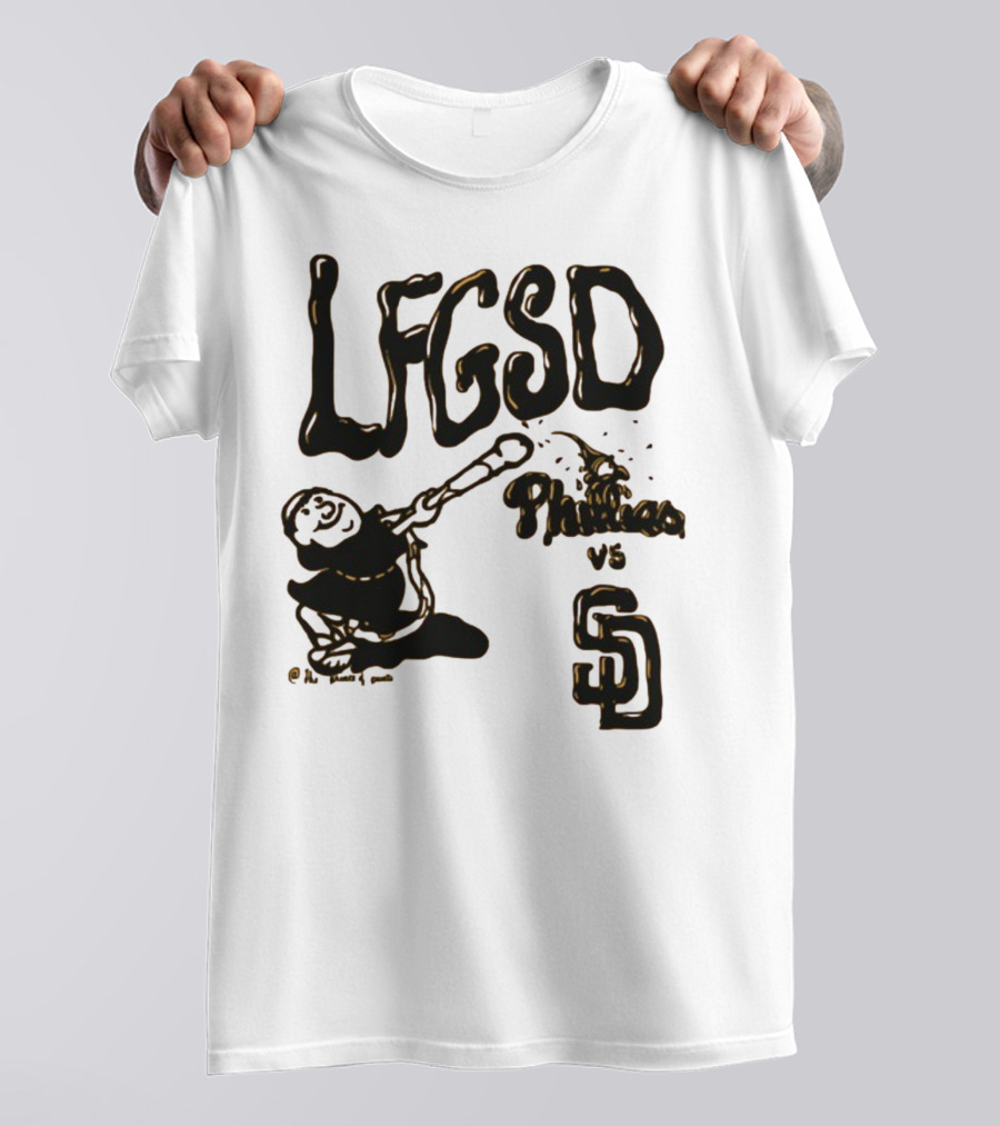 LFGSD Baseball Showdown Phillies Vs San Diego Padres T-Shirt