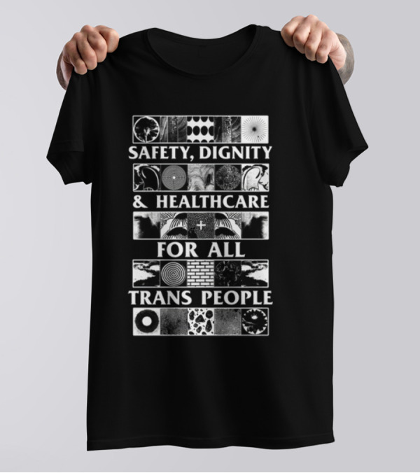 Safety Dignity Healthcare Trans People Spirals T-Shirt