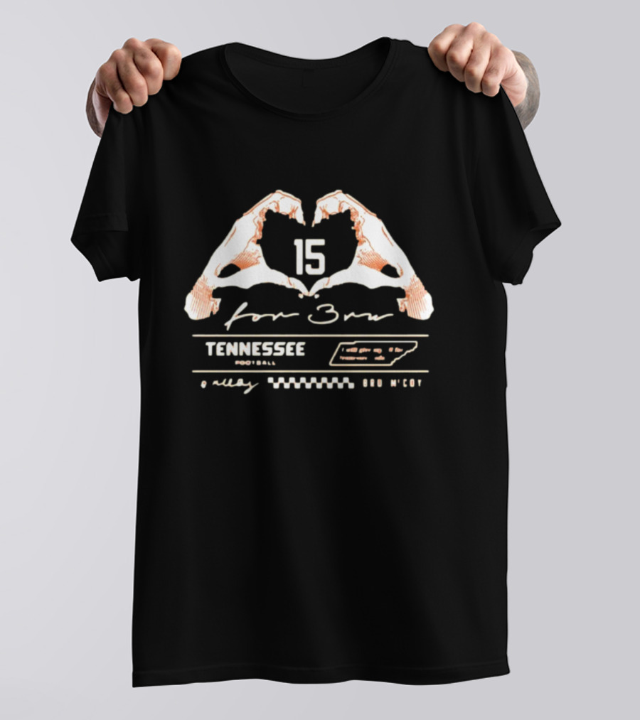 Tennessee Football 15 For Bru Mccoy T-Shirt