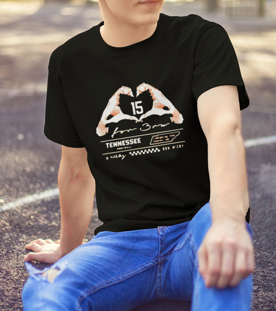 Tennessee Football 15 For Bru Mccoy T-Shirt