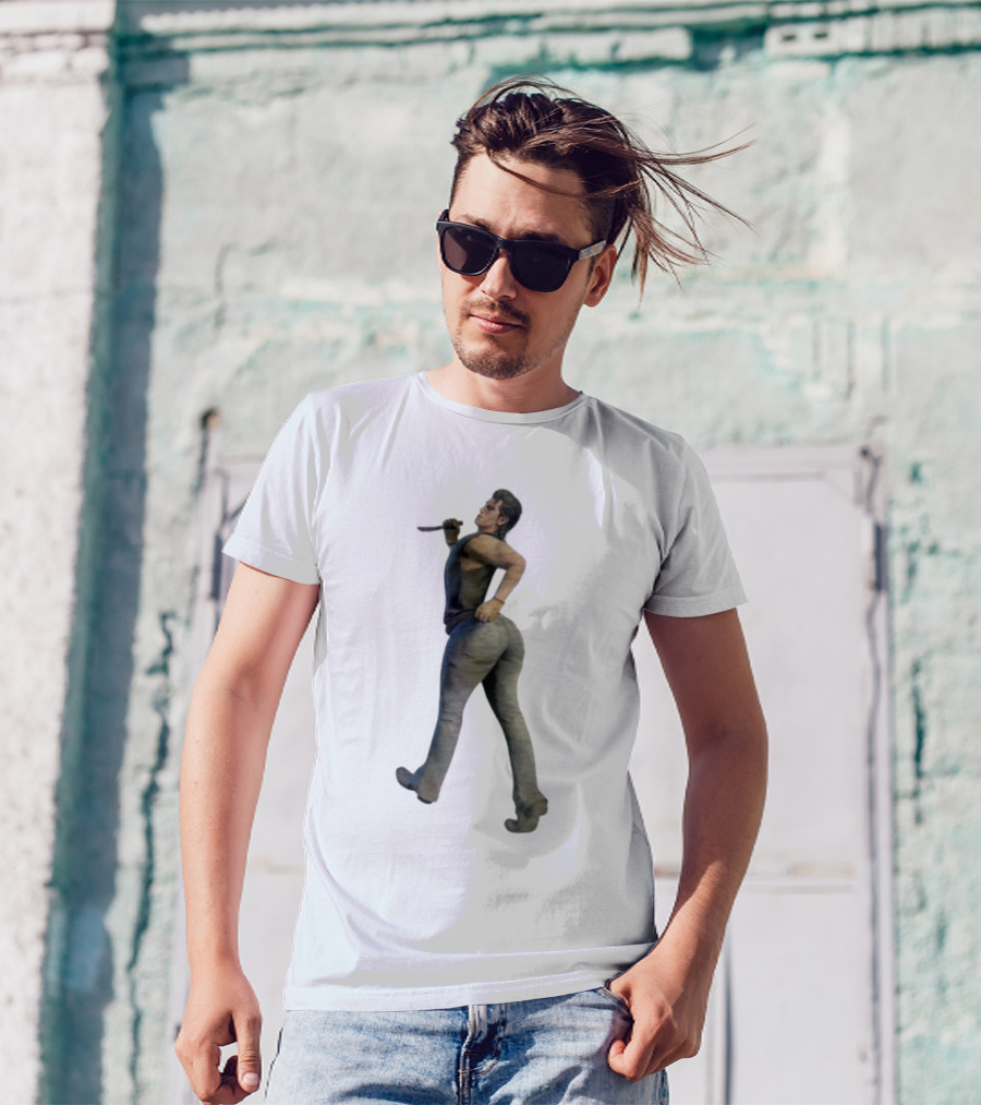Johnny Texaschainsawgame Iconic Character Pose In Family Setting T-Shirt