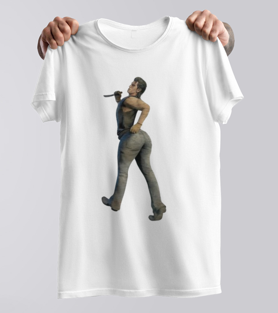 Johnny Texaschainsawgame Iconic Character Pose In Family Setting T-Shirt