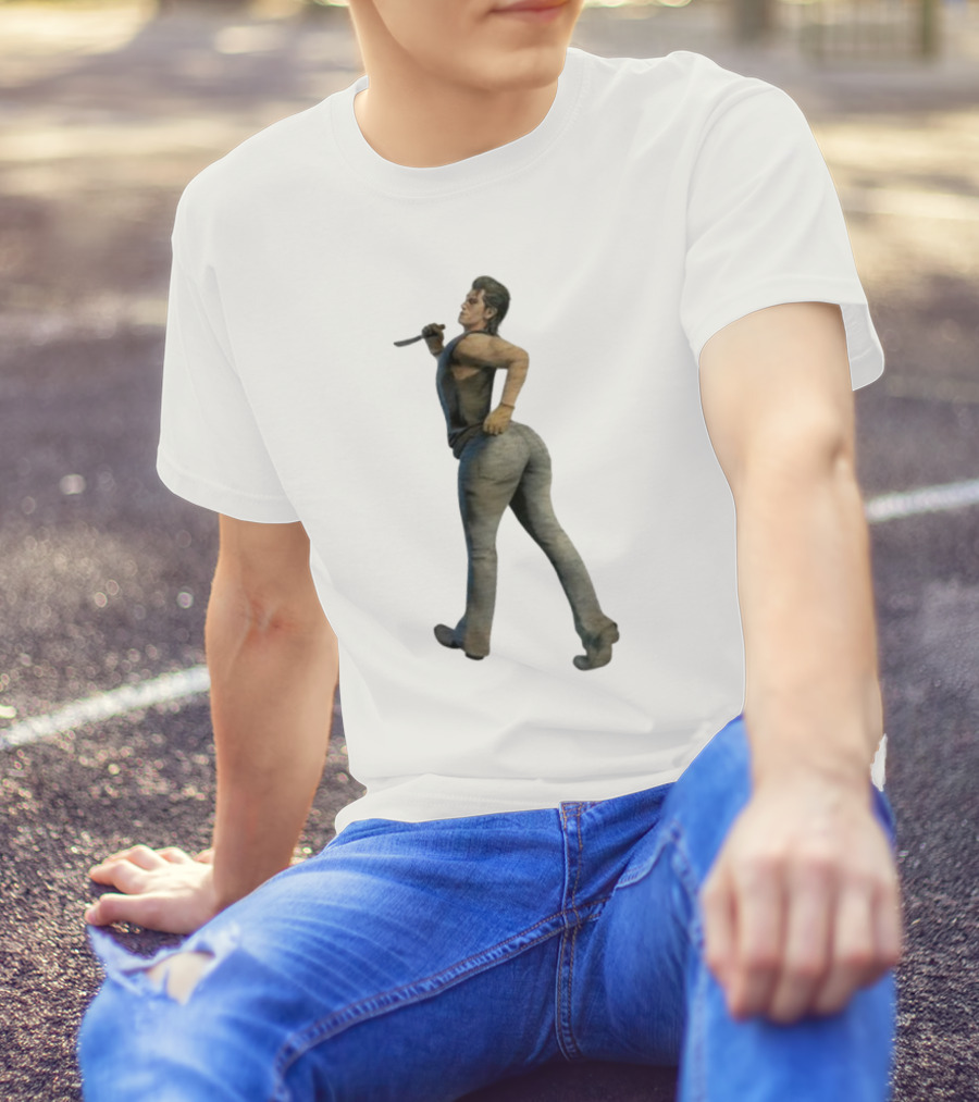 Johnny Texaschainsawgame Iconic Character Pose In Family Setting T-Shirt