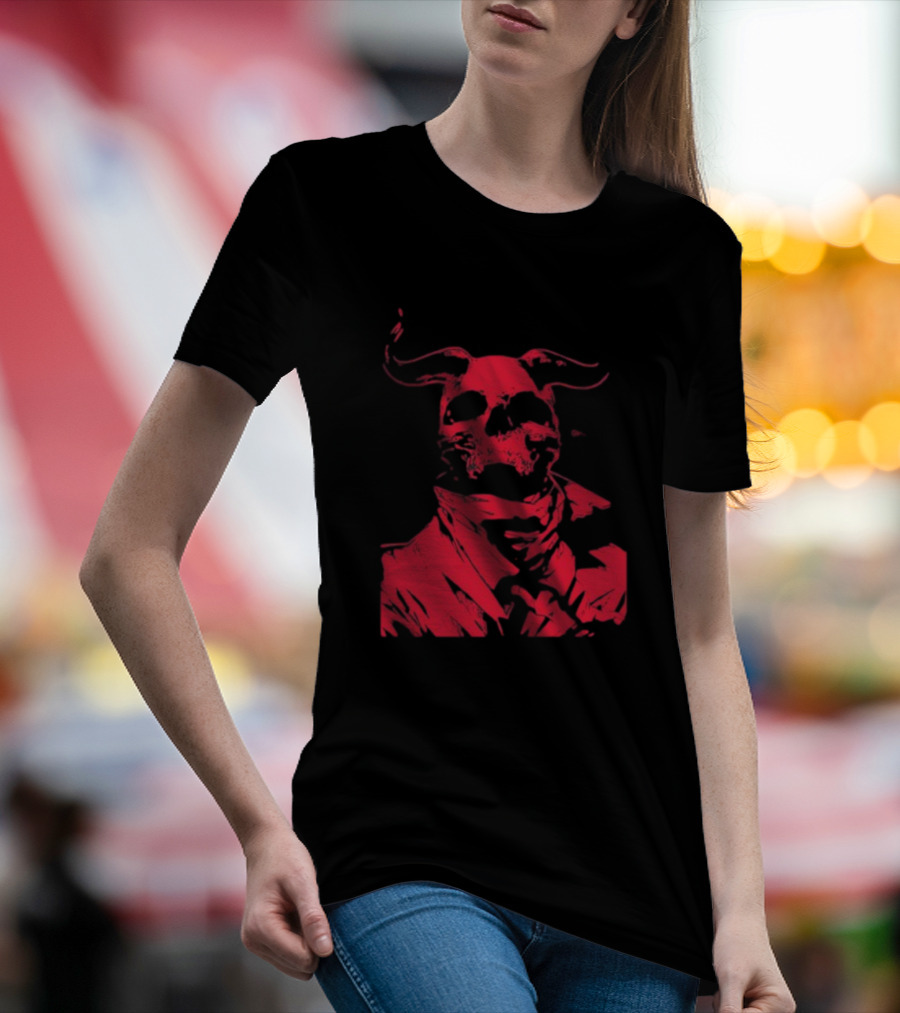 Massivefaceart Not Great Skull Demon Red T-Shirt