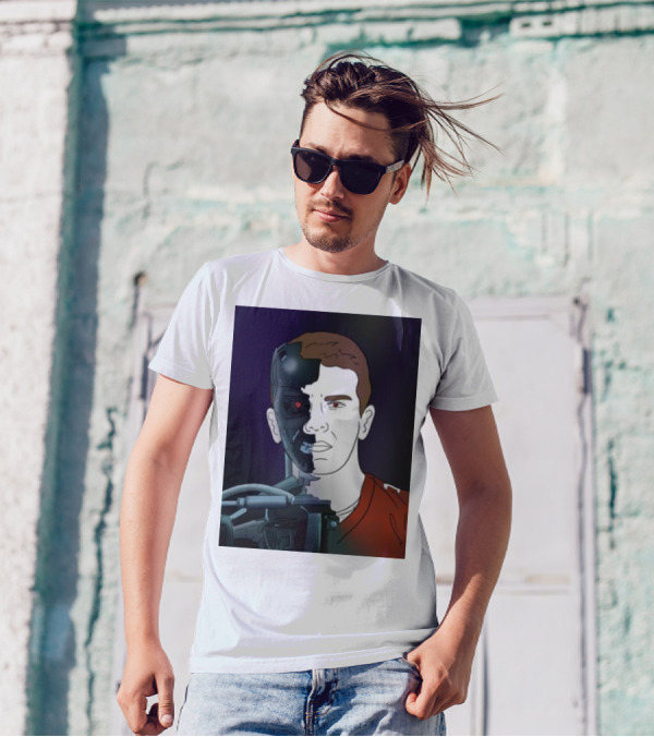 Day 17 Terminator Cyborg Purdy Quarterback Transformation T-Shirt