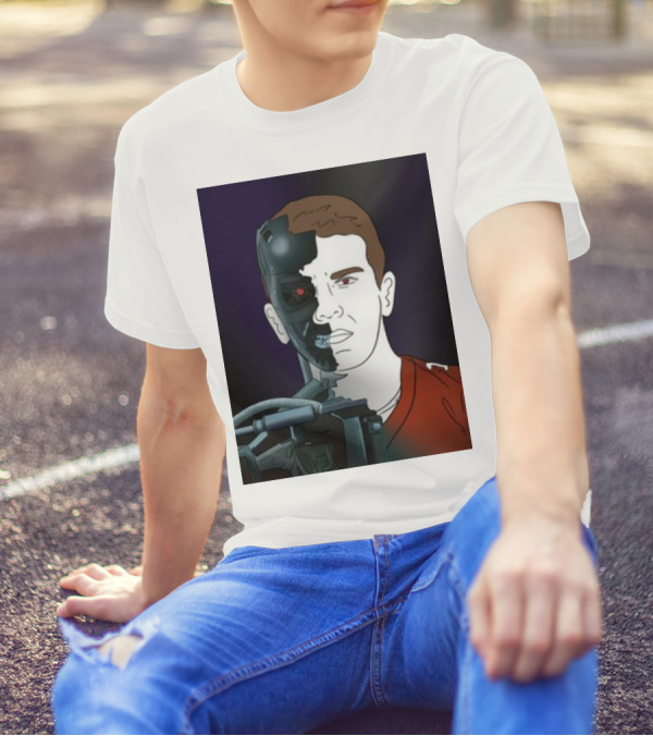 Day 17 Terminator Cyborg Purdy Quarterback Transformation T-Shirt