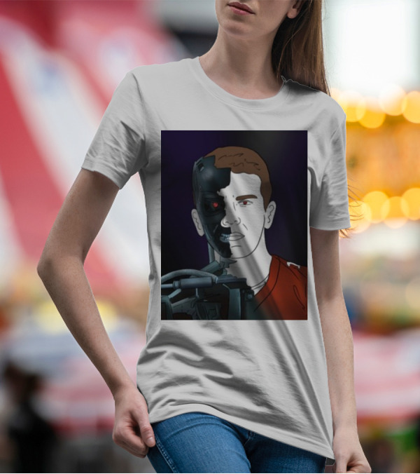 Day 17 Terminator Cyborg Purdy Quarterback Transformation T-Shirt