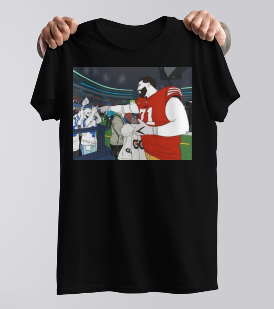 Rita Oak Trent Williams 71 Cowboys Meme Football Stadium Scene T-Shirt