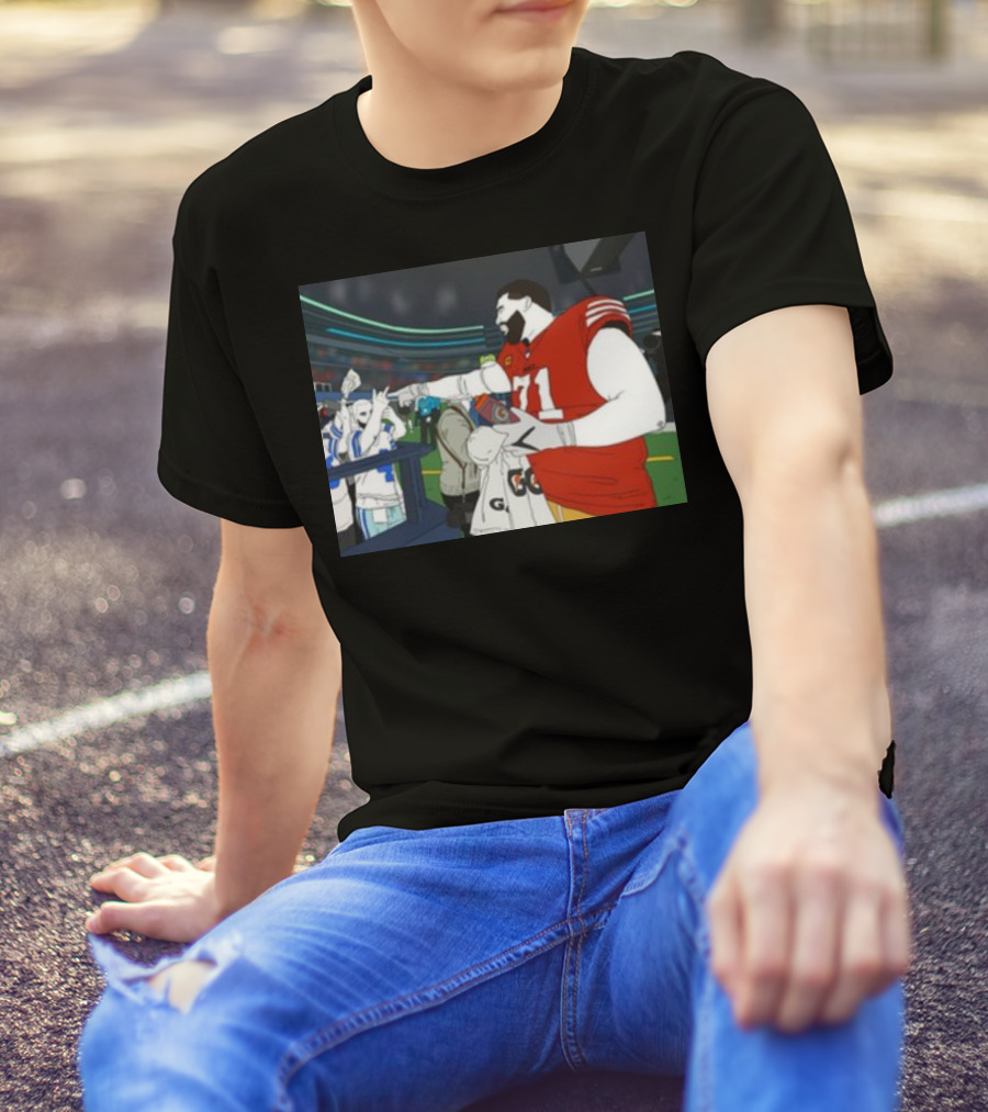 Rita Oak Trent Williams 71 Cowboys Meme Football Stadium Scene T-Shirt