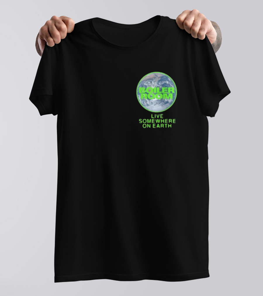 Boiler Room Live Global Broadcast Somewhere On Earth Earth Image T-Shirt