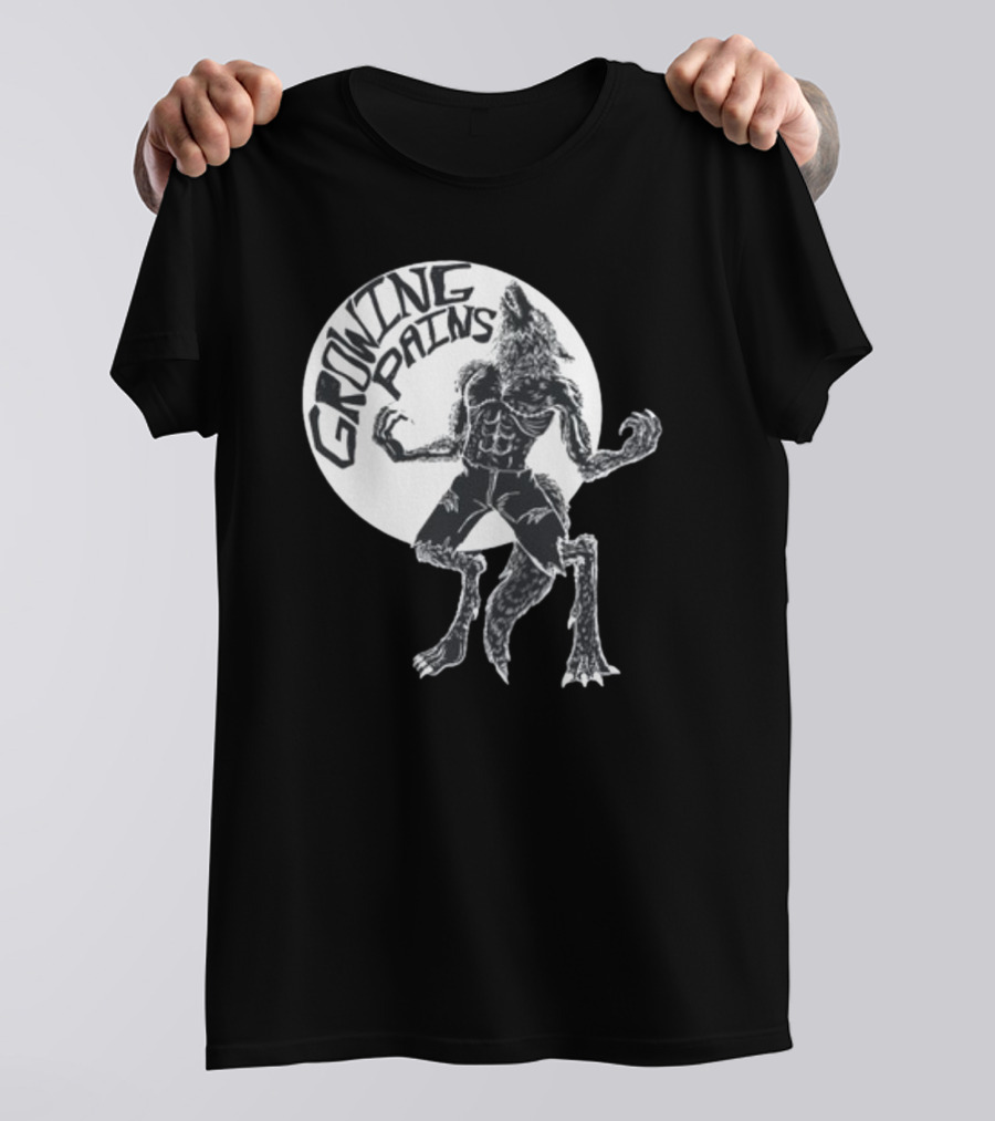 Oatmilklady Growing Pains Werewolf Transformation Full Moon T-Shirt