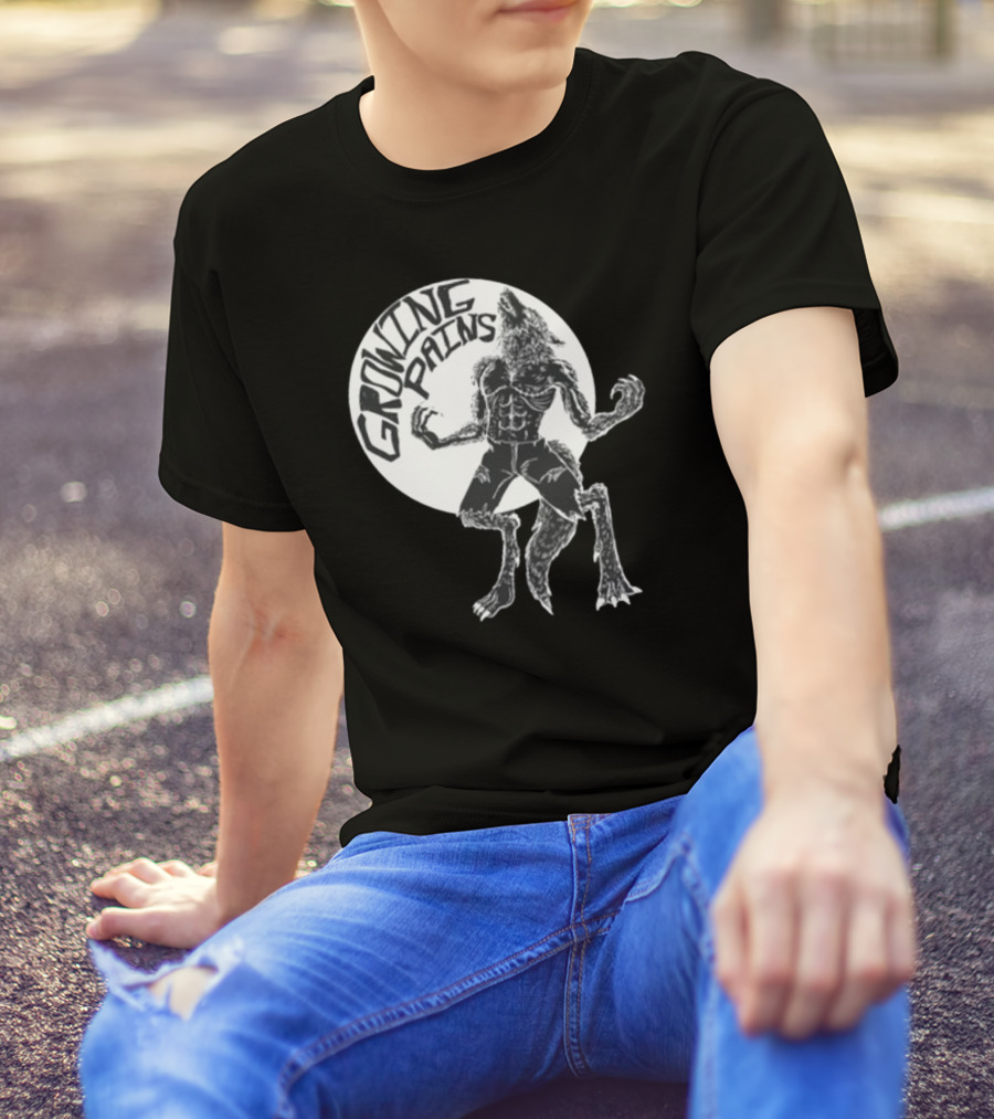 Oatmilklady Growing Pains Werewolf Transformation Full Moon T-Shirt