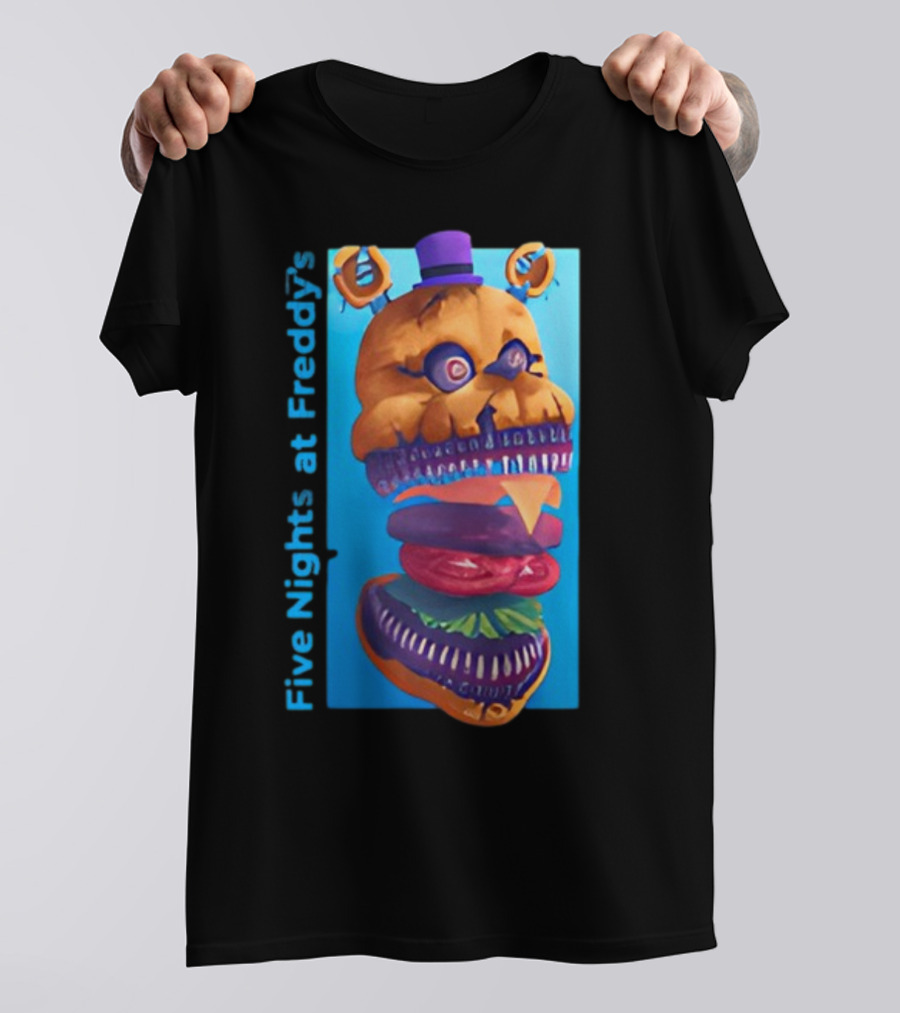 Five Nights At Freddy's Midnight Snack Jonnyblox Burger Animatronic T-Shirt