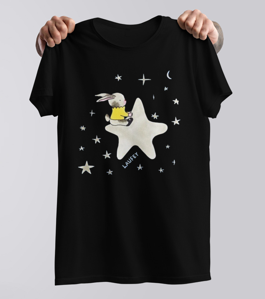 Laufey Celestial Bunny On Starry Night T-Shirt