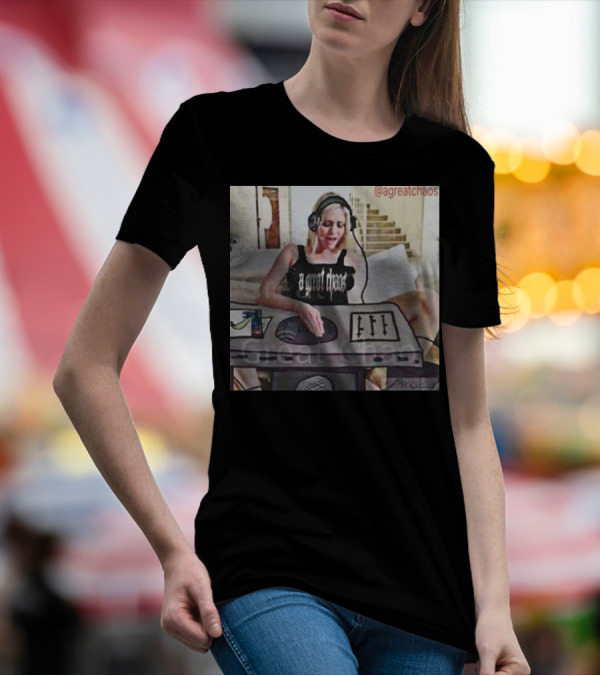 A Great Chaos DJ Mixing Beats At Home Console T-Shirt