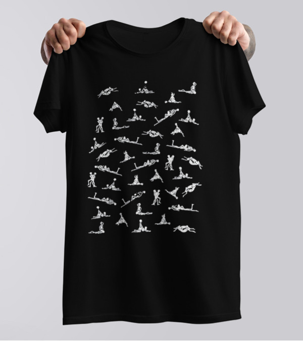 A Great Chaos Skeleton Positions Chart T-Shirt