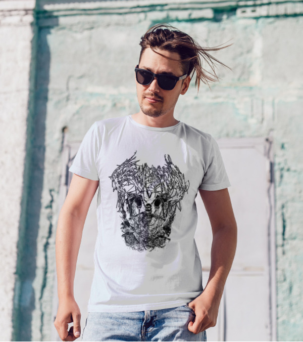Agc Death Mosh Skull Skeleton T-Shirt
