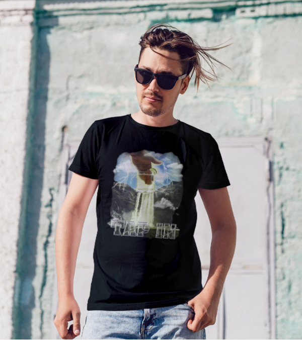 Heatdaddy Tap In Waterfall Mug Lightning Sky T-Shirt