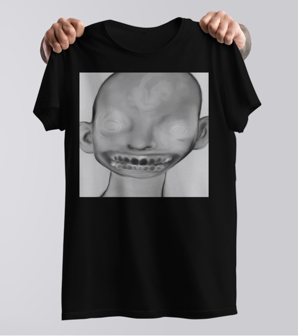 Horizonsupply Heart Stops Beating Eerie Skull Face T-Shirt