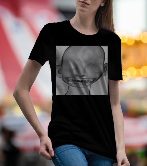 Horizonsupply Heart Stops Beating Eerie Skull Face T-Shirt