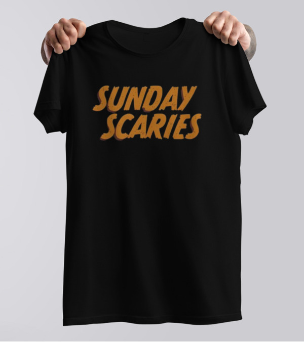 Middleclassfancy Vintage Style Sunday Scaries T-Shirt
