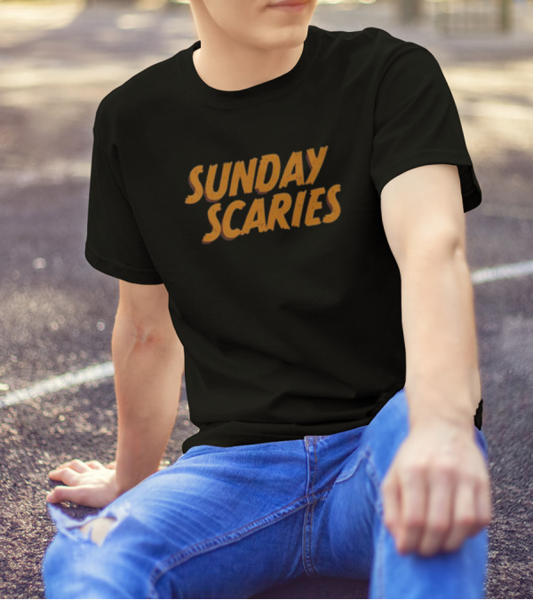 Middleclassfancy Vintage Style Sunday Scaries T-Shirt