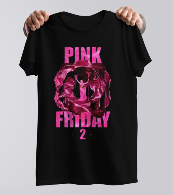 Pink Friday 2 Alternative Cover Pink Draped Figure Centered T-Shirt