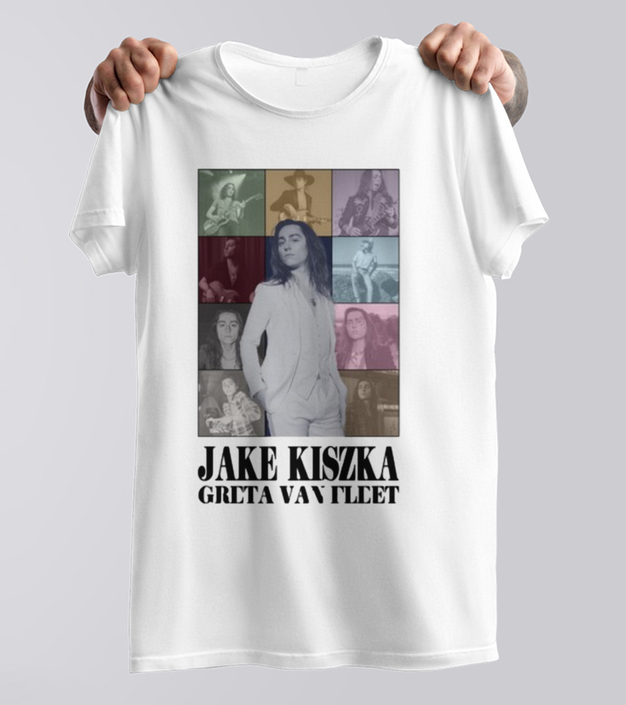 Jake Kiszka Greta Van Fleet The Eras Iconic Montage Styles And Poses T-Shirt