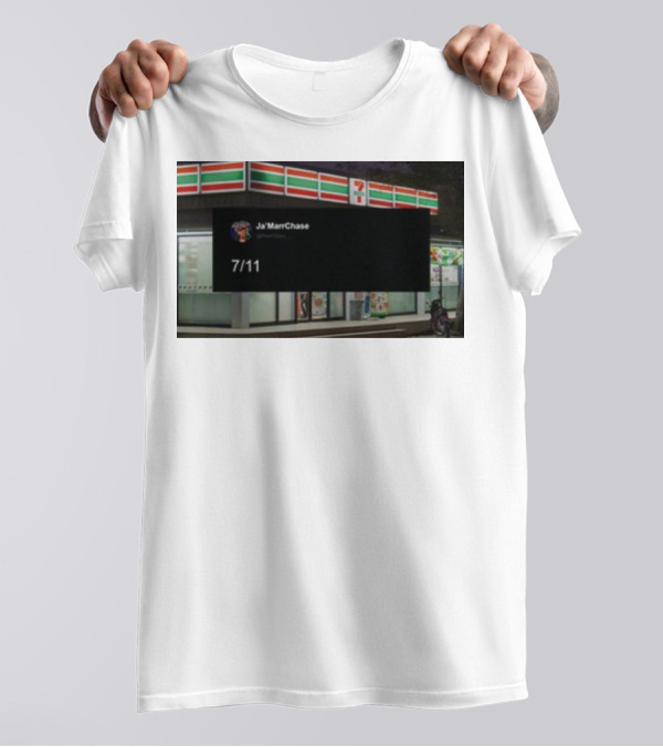 Ja'Marr Chase 7/11 Partnership Announcement T-Shirt