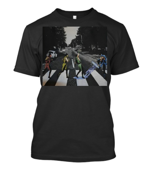 Mk Addict Mortal Kombat Abbey Road Crossover T-Shirt