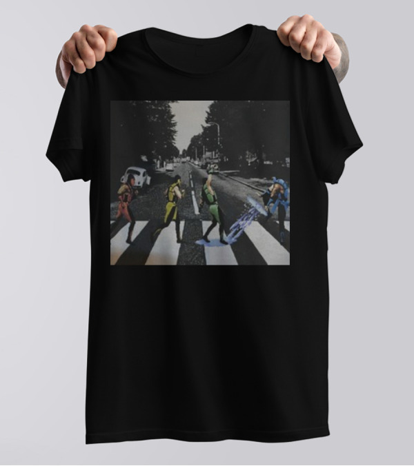 Mk Addict Mortal Kombat Abbey Road Crossover T-Shirt