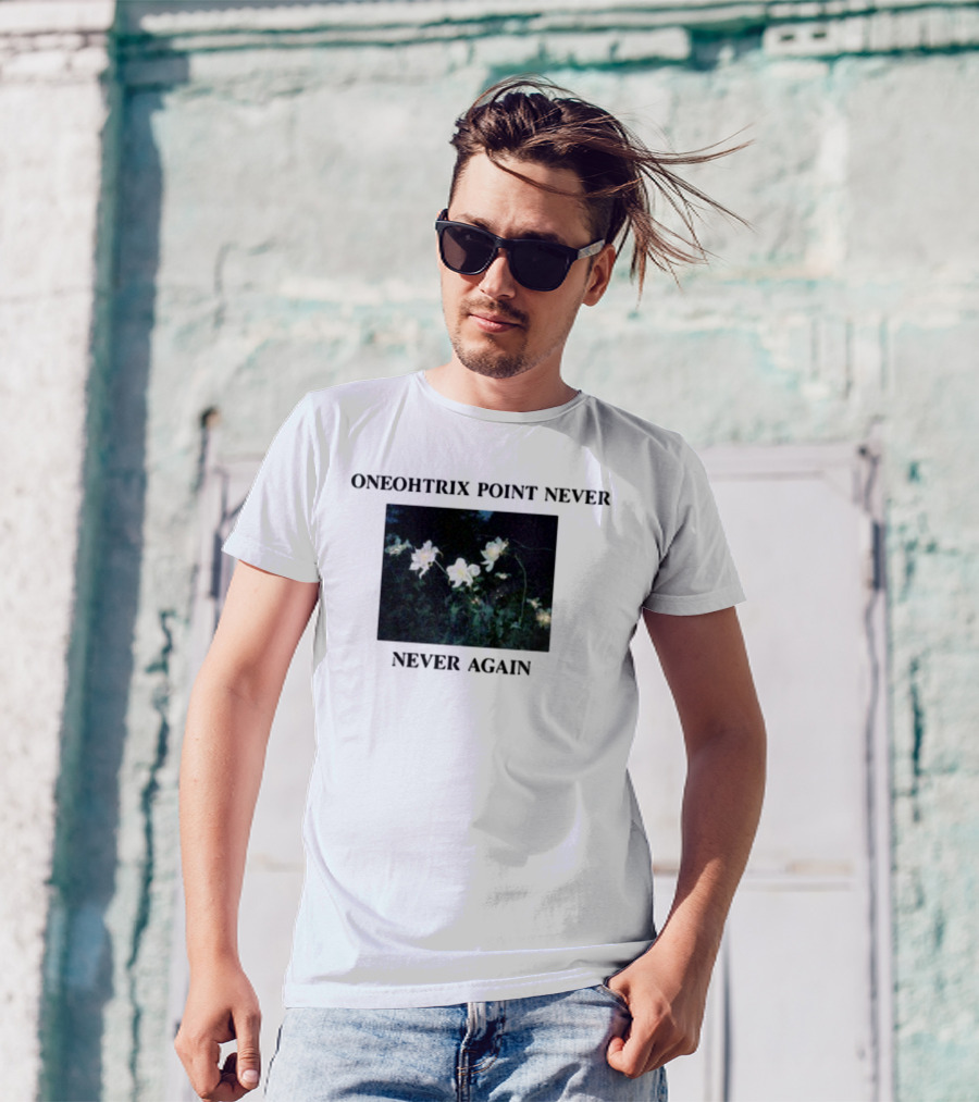 Oneohtrix Point Never Never Again White Flowers T-Shirt
