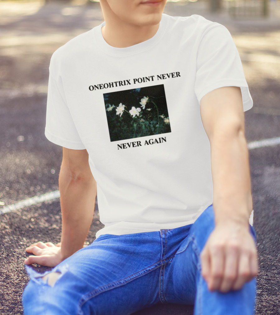 Oneohtrix Point Never Never Again White Flowers T-Shirt