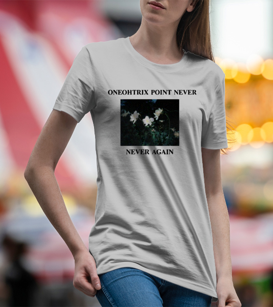 Oneohtrix Point Never Never Again White Flowers T-Shirt