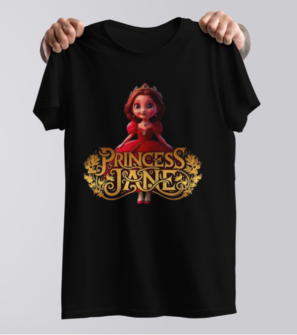 Princess Jane Regal Red Dress Charming Character T-Shirt