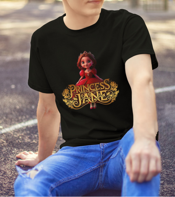 Princess Jane Regal Red Dress Charming Character T-Shirt