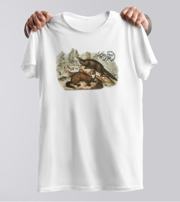 Ludwig Mogul Moves Nature Reserve Live Free Or Die Wildlife Scene T-Shirt