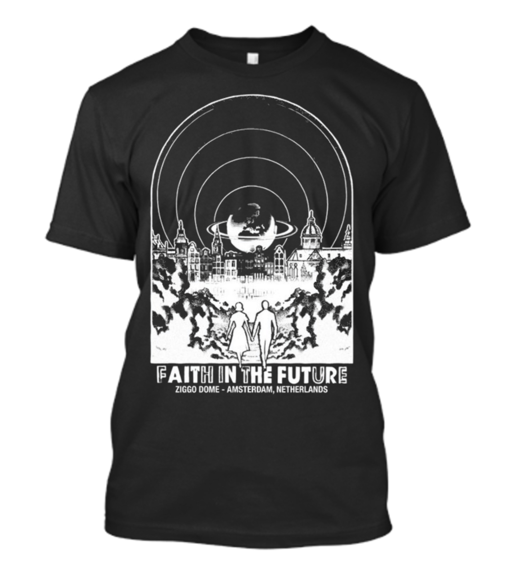 Faith In The Future Ziggo Dome Amsterdam Netherlands World Tour Orange New T-Shirt
