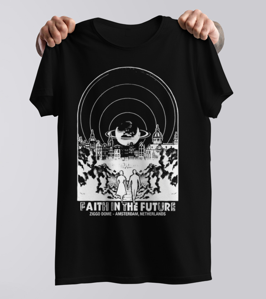 Faith In The Future Ziggo Dome Amsterdam Netherlands World Tour Orange New T-Shirt
