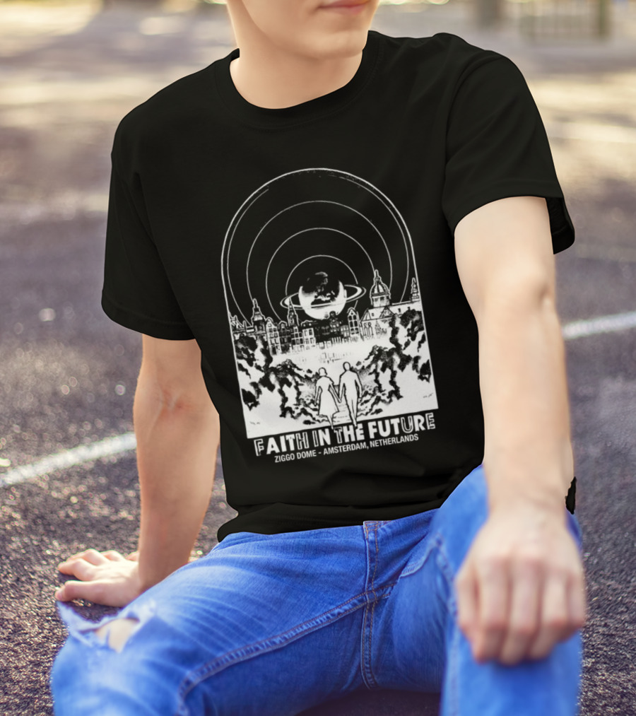 Faith In The Future Ziggo Dome Amsterdam Netherlands World Tour Orange New T-Shirt