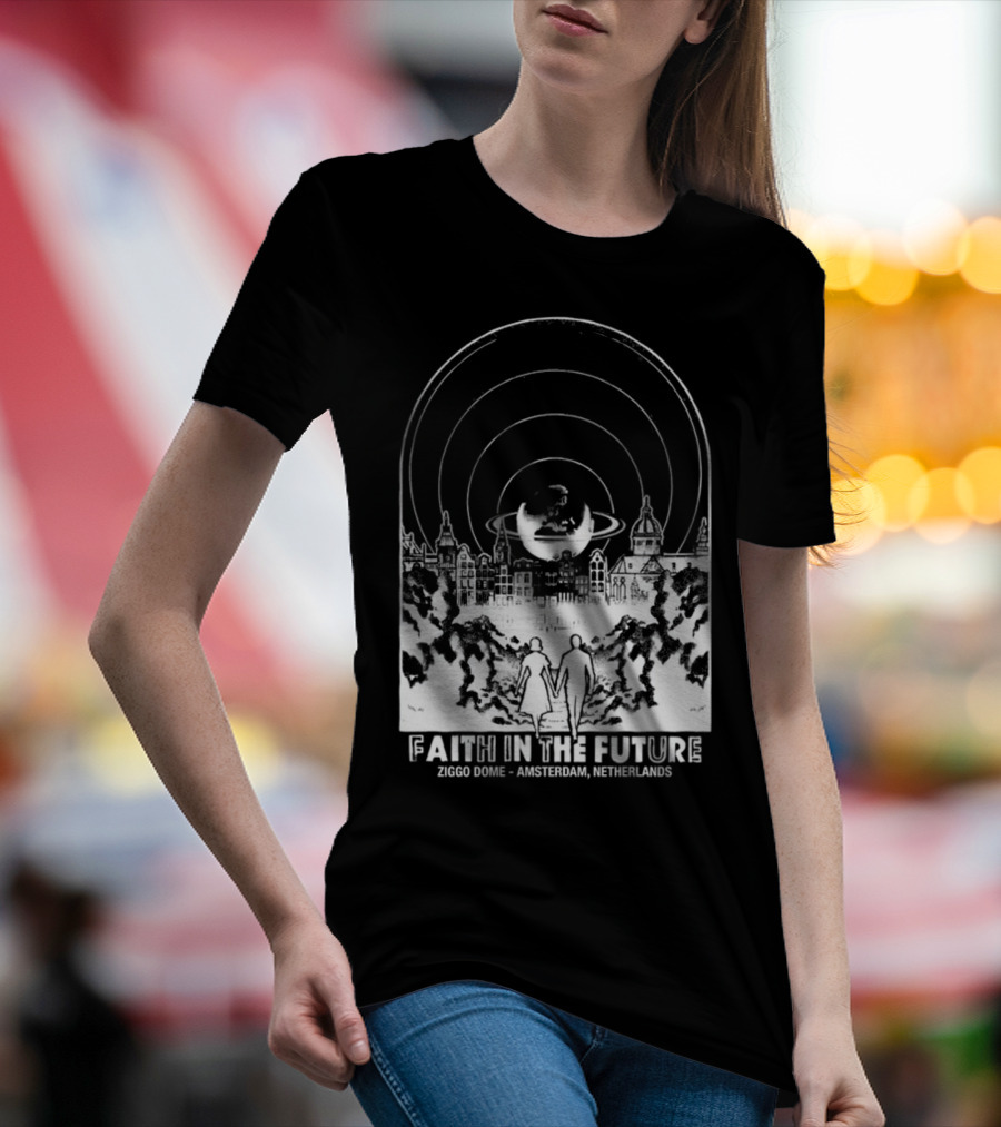 Faith In The Future Ziggo Dome Amsterdam Netherlands World Tour Orange New T-Shirt