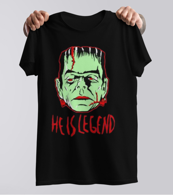 He Is Legend Frankenstein's Monster Face T-Shirt
